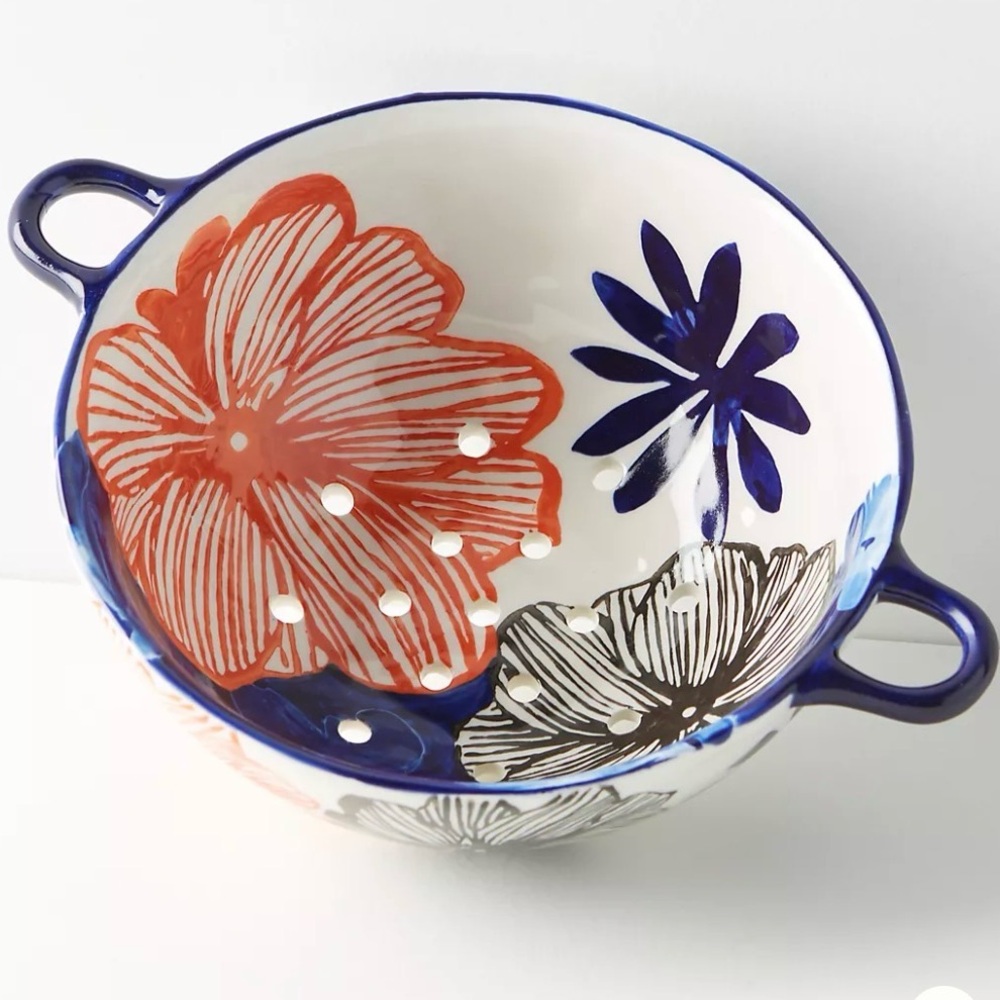 NWOT Anthropologie Tropic Garden Colander